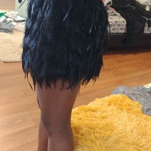 Feathers skirt from saks fifth Ave